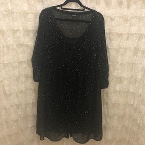Torrid Black Star Pattern Dress Size 2